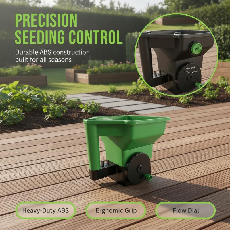 Portable Labor Saving 3L Manual Hand Spreader Lightweight for Lawn Garden Fertilizer Salt Daily Use