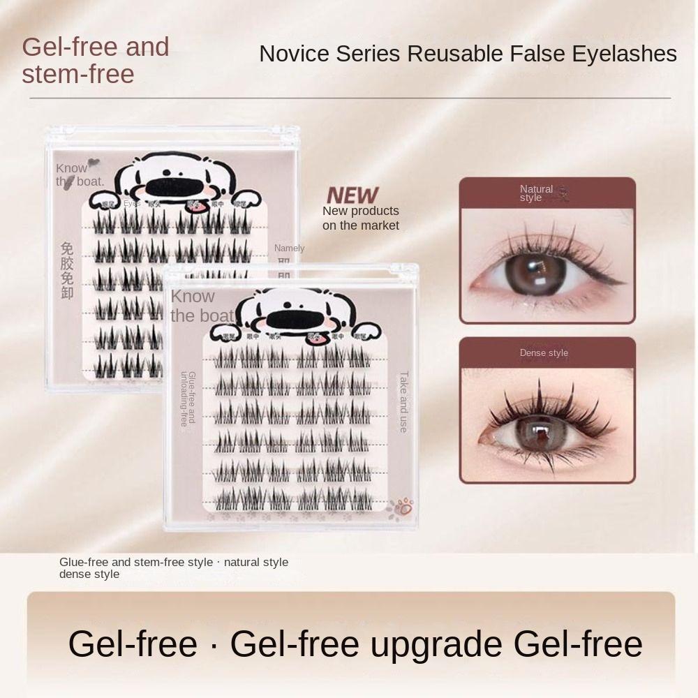 Kein Stiel Kein Kleber Segmentierte Falsche Wimpern 3D Falsche Wimpern Make-up Zubehör