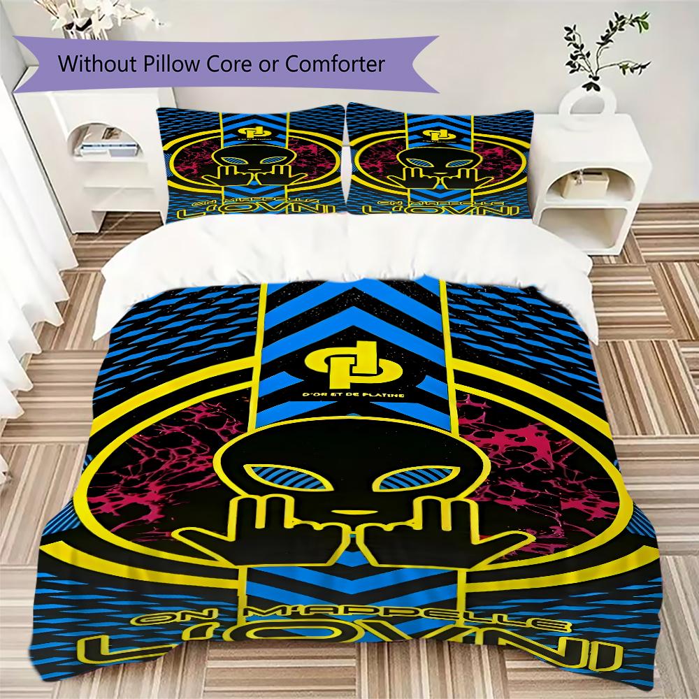 Jul C'Est Pas Des Lol Pattern Bedding uilt Set uilt Cover Pillowcase Home Decoration Birthday Gift (1 * duvet cover + 2 * pillowcase without core)56