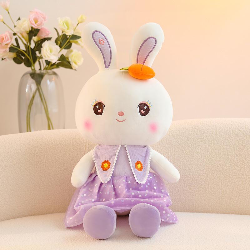 Sweetheart Rabbit Plush Toy Little White Rabbit Doll Large Size Doll Sleep With Pillow Rag Doll Girl Birthday Gift