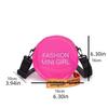 PVC Transparent Shoulder Bag Mini Round Toilet Bag Simple Vacation Beach Bag  Girls