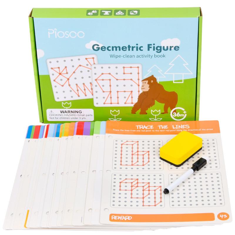 Wooden Control Pen Toy For Toddler Brain Development With Reusable Drawing Features