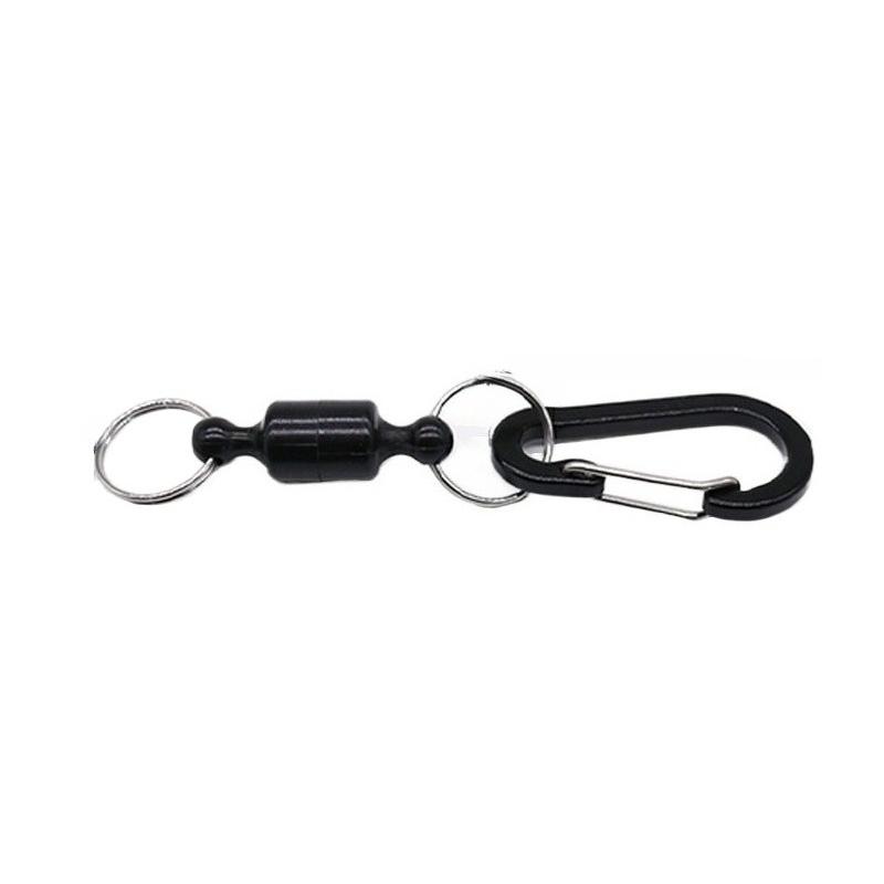 Fishing Magnetic Hanging Buckle Prevent Loss Keychain Hanging Carabiner Anti-falling Outdoor Mountaineering Anti-Drop Rope