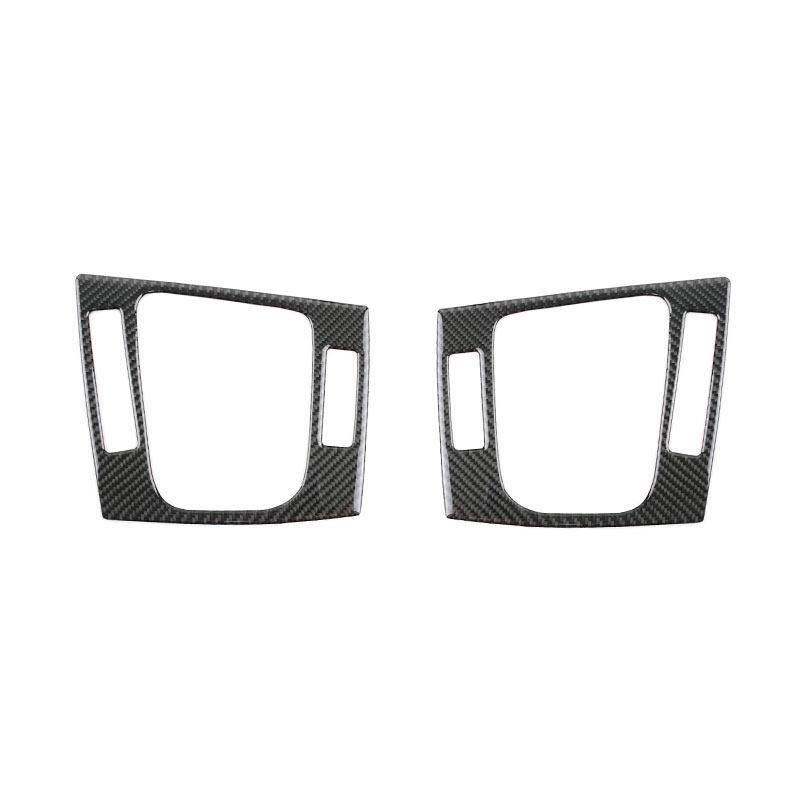 For BMW 3 Series E46 1999 2000 2001 2002 2003 2004 Soft Carbon Fiber Car Interior Gear Shift Panel Trim Frame Cover Decoration