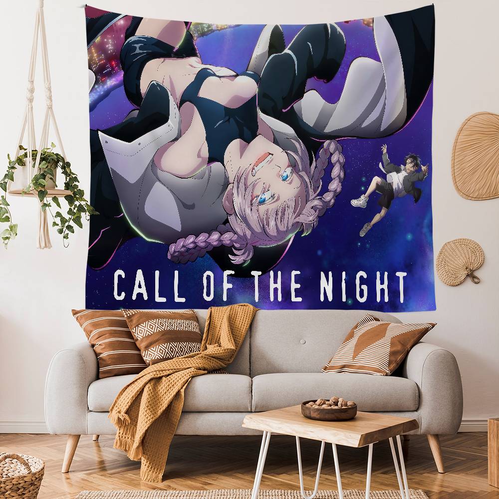 

Call Night Nanakusa Nazuna Colorful Tapestry Wall Hanging Hanging Tarot Hippie Wall Rugs Dorm Wall Art Decor 74x94cm(29x37in)