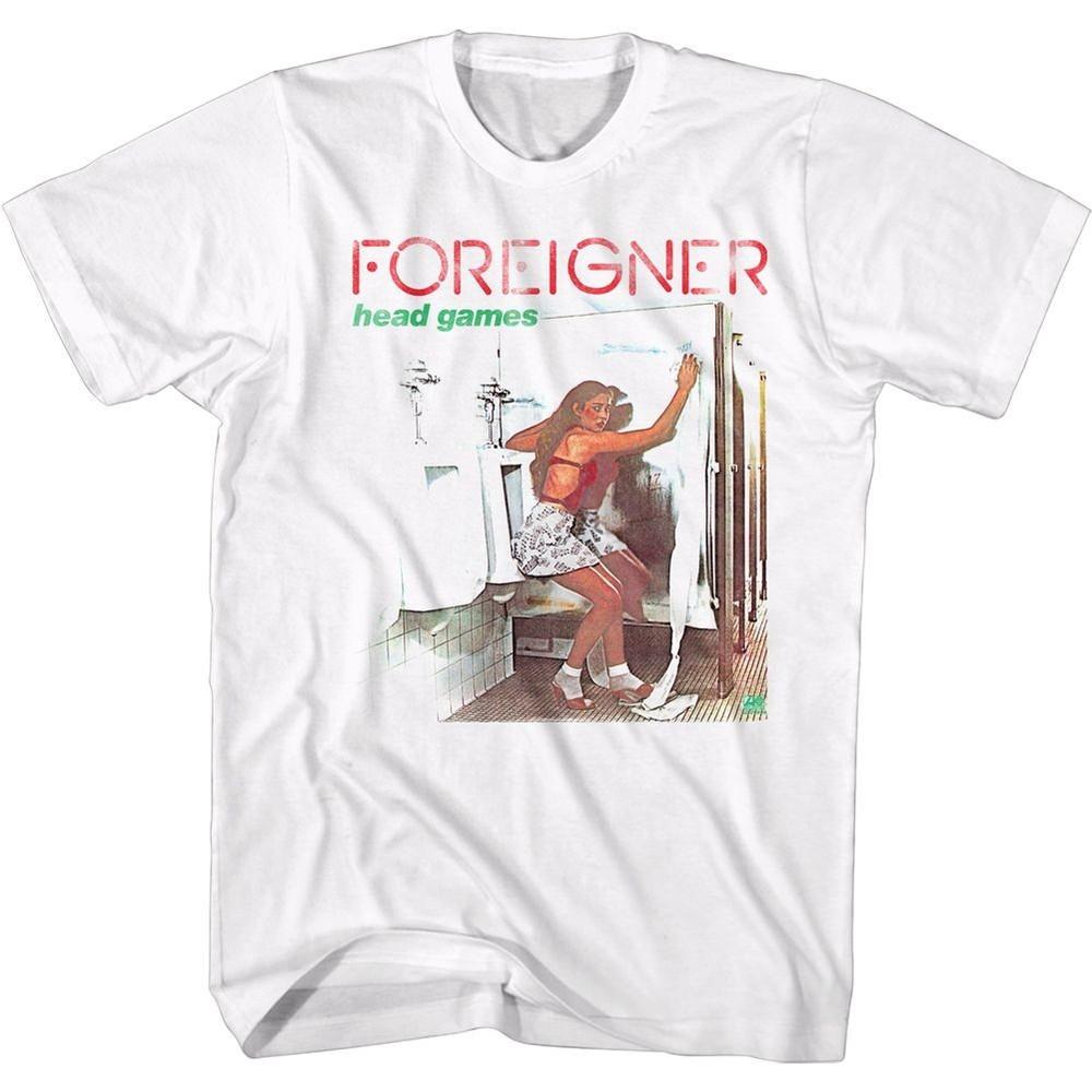 Foreigner Head Games Cover Music T-shirt Tops Tees Men's Women's Unisex