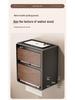 Vintage Wood Grain Wall-Mounted Tissue Box & Storage Rack - Double-Layer, Punch-Free Toilet Paper Holder
