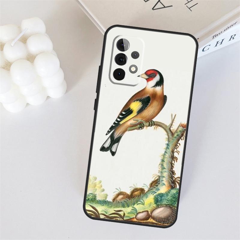 European Goldfinch For Samsung Galaxy A55 A35 A15 A36 A56 A26 A16 A22 A32 A52 A54 A34 A53 A33 A13 A06 A05 Case