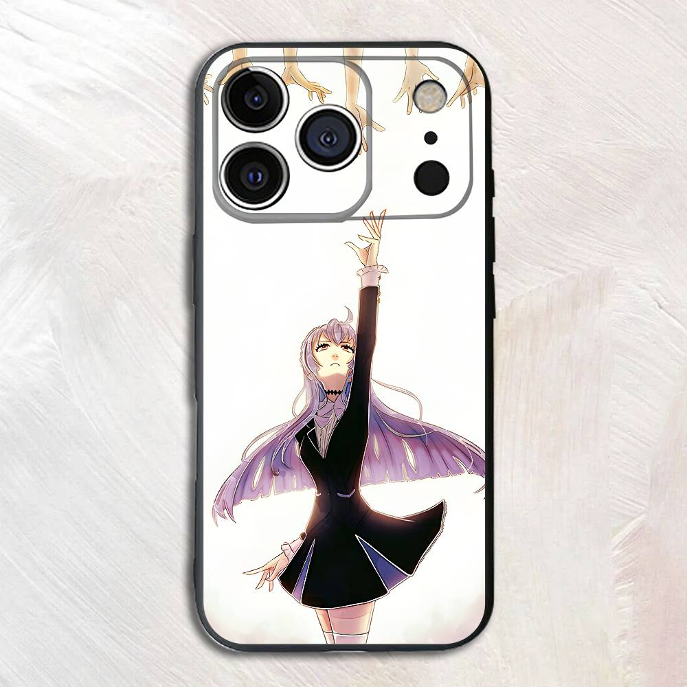 Anime K-Kattie N-Noriko Black Phone Case For IPhone 17 16 15 14 13 12 13 12 11 Pro Max Plus XS XR Silicone Soft Back Cover