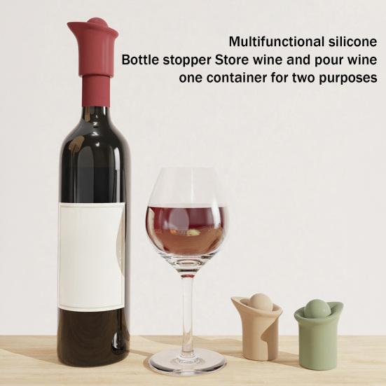 Siliconen Wijnstop Herbruikbare Wijnflesstopser Afsluiting Fleshoes voor Bier Champagne Huis Keuken Bar Gebruik