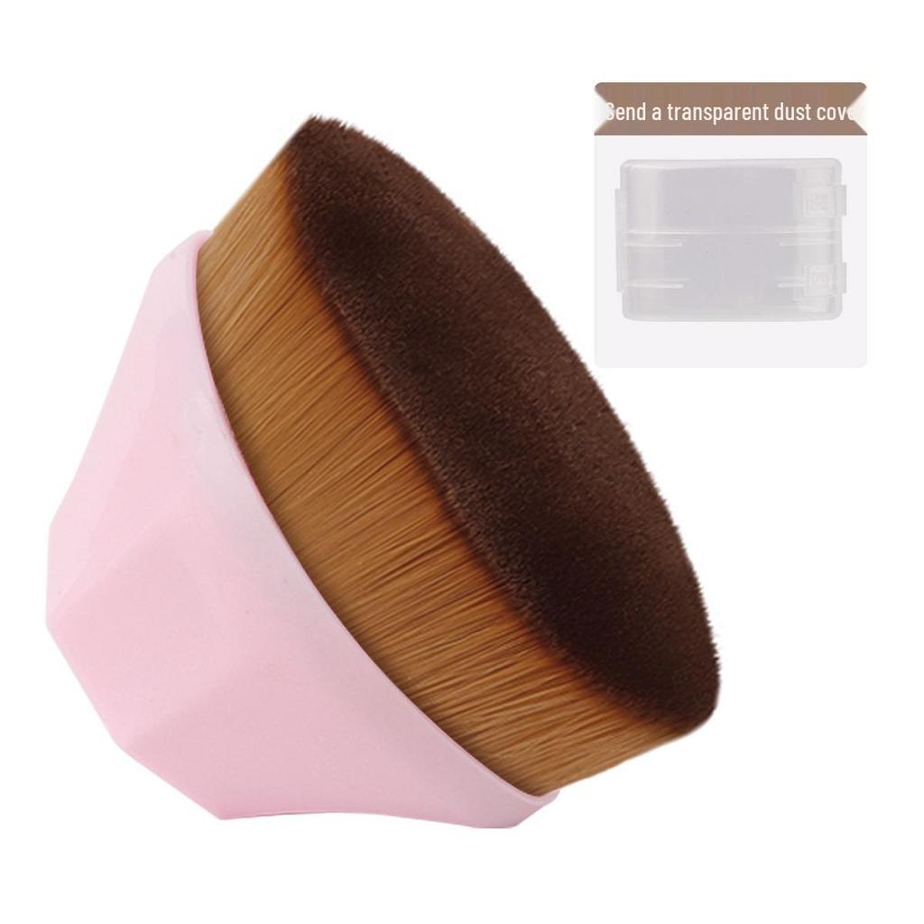 No. 55 Seamless Magic Foundation Brush with Cap - Perfect for Foundation and BB Cream, Non-Absorbing Design