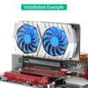 PCIE X16 5.0 Rising Extension Card 180 Degree Fast Speed Expansion Adapter for Optimaled Configurations