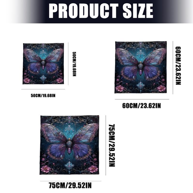 Butterfly Flower Tarots Tablecloth Divinations Card Table Cloth Tapestry Astrology Witchcrafts Deck Cloth Decoration