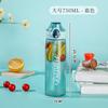 Water bottle summer fruit tea cup large capacity outdoor sports water cup portable straw cup high value plastic cup