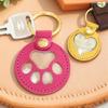 Sentimental Pet Hair Keepsake Keychain Portable PU Leather Design Pendant For Pet Owners And Thoughtful Gift
