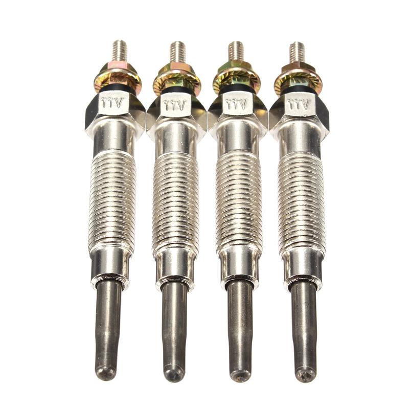 4x Glow Plug For Mitsubishi Shogun Pajero 1994-2000 2.8 4M40/T Replacement