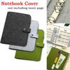 A5 A6 Spiral Travel Journal Notebook Cover Felt 6 Holes Vintage Diary DIY Planner Organizer School Office Supply