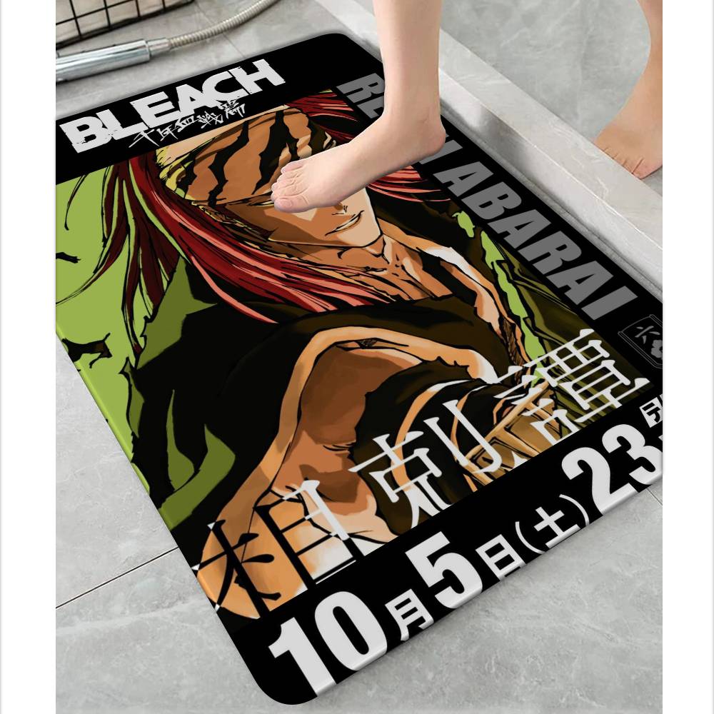 1PC Anime Figure Bleach Bathroom Mat Kids Room Bedroom Decoration Balcony Anti-Slip Doormat Living Room Welcome Rug