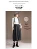 Stylish Elastic Waist Women's Winter 2025 Korean Slimming Casual Mid-Length Skirt