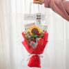 Hand-Knitted Sunflower & Rose Bouquet - with LED Lights & Gift Bag Thanksgiving Gift