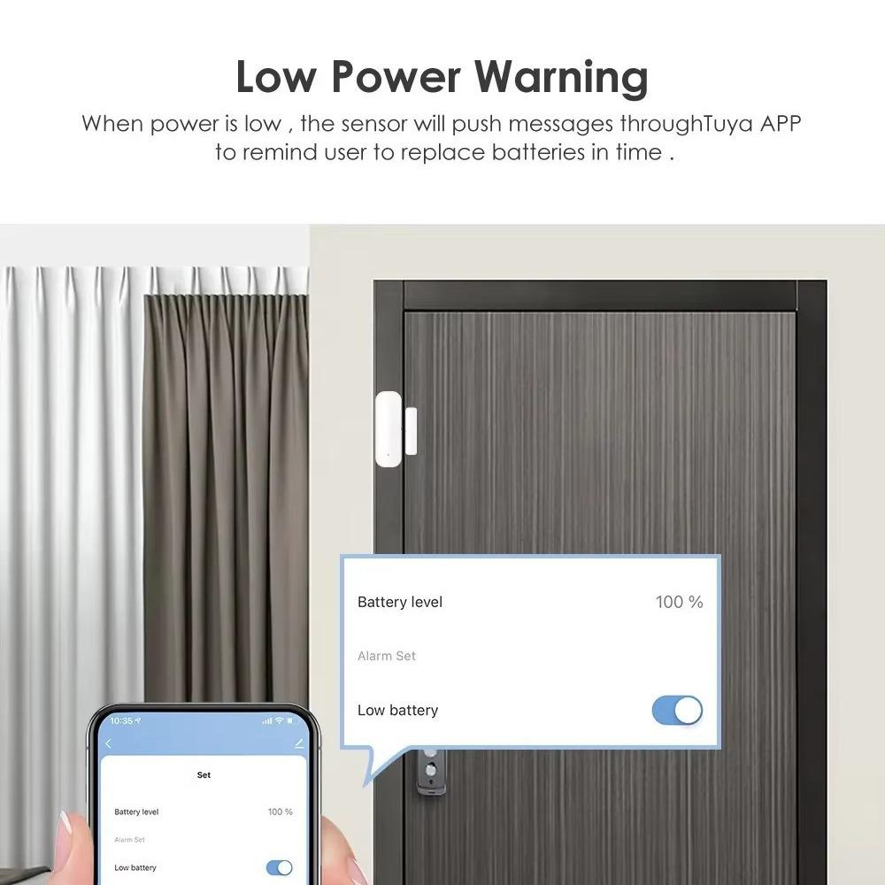 Tuya WiFi Door Magnet Alarm and Detector