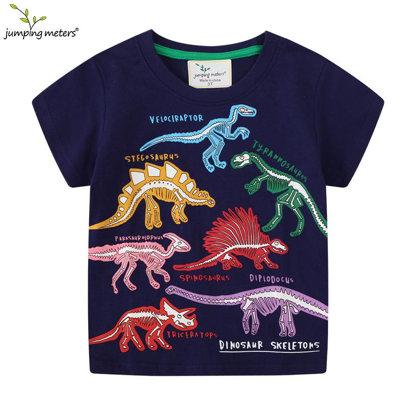 Luminous Dinosaur Boys Cartoon Short-Sleeve T-shirt 2T