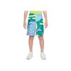 Nike Pattern Print Casual Sports Shorts Kids Shorts Peacock-Green DQ8969-365