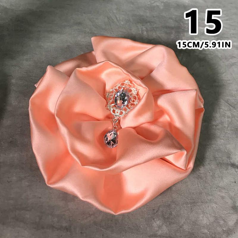 Applicazione Fiore 3D Grande Patch Applicazione per Abiti da Donna Spilla di Lusso di Design Accessorio Spalla Sposa da Palcoscenico