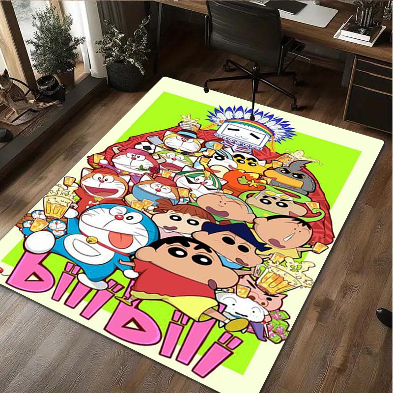 Crayon Shin-chan  Carpet Office Decorative Carpet For Living Room Bedroom Door Mat Floor Rug Computer Chair Area Rug