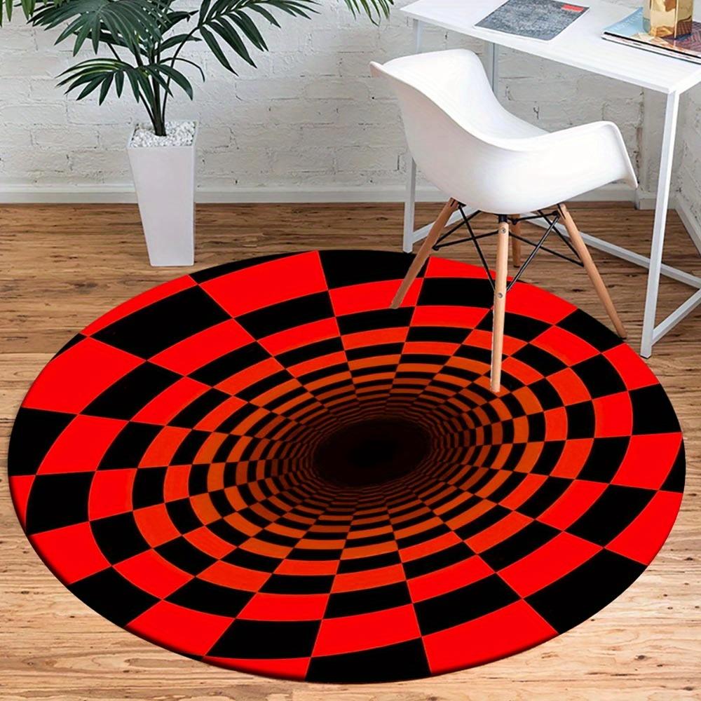 

1pc Retro 3621667814 Pattern Round Floor Mat, Non-slip for Living Room Bedroom Chair Carpets Home Decor Gifts, Home Decor Room Decor Outdoor 80cm by 80cm