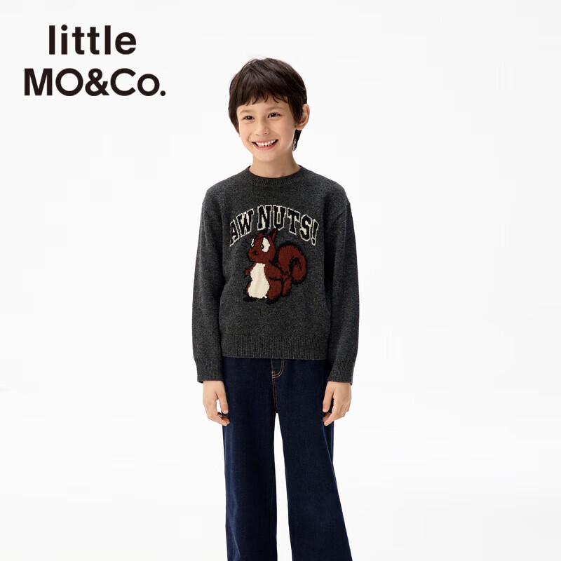 little MO&Co. 100% Wool Kids' Animal Print Sweater
