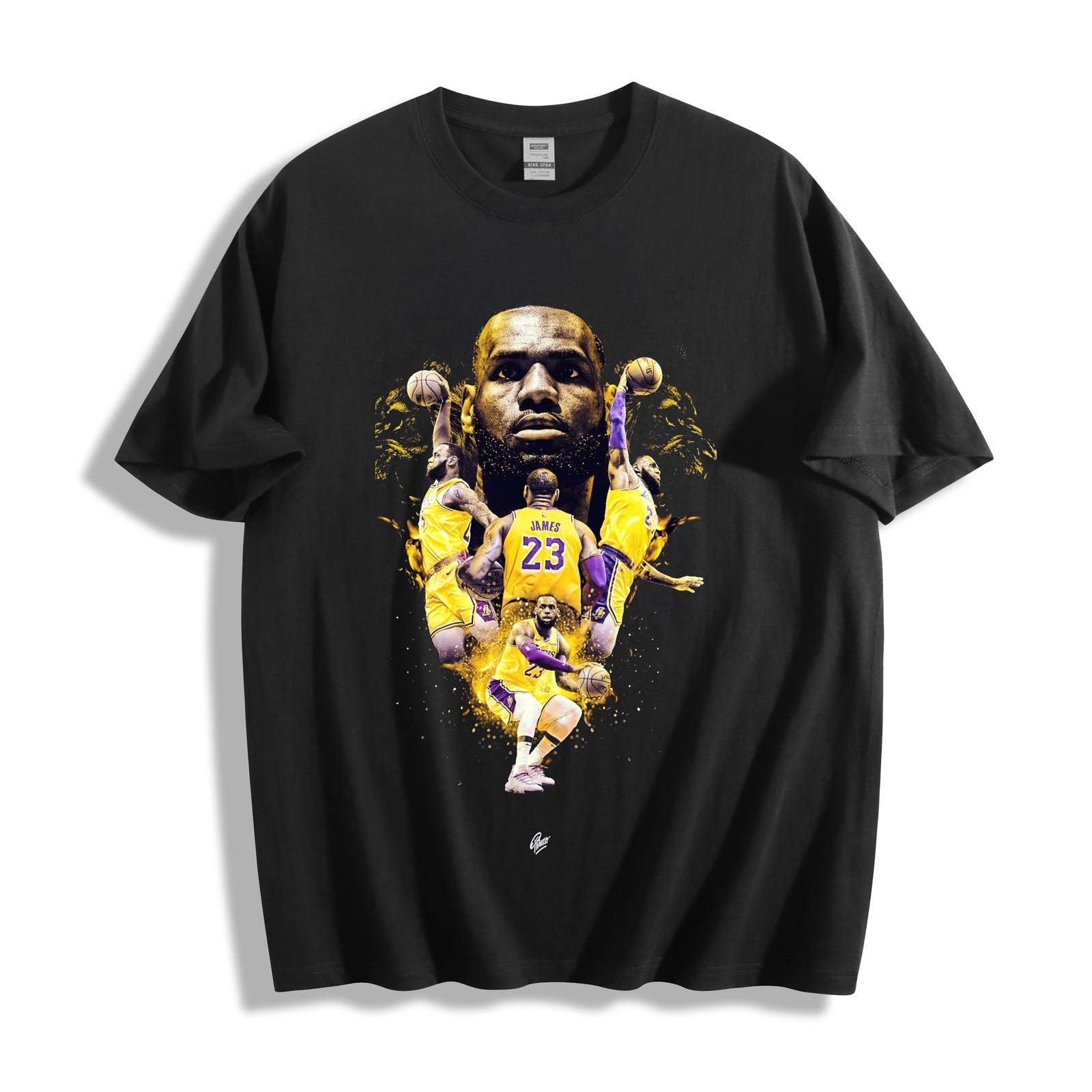 LeBron James Legacy Collage T-Shirt - Multi-Moment Art Unisex Tee XL
