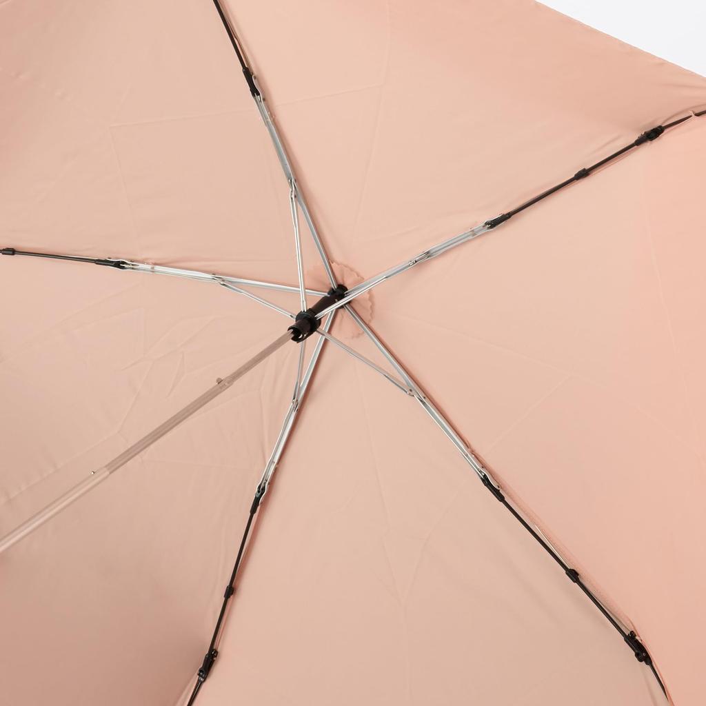 MUJI Lightweight Folding Umbrella for Sun and Unisex Light 50cm Rib Length Rain, Adult, DEA03A5A, Pink,