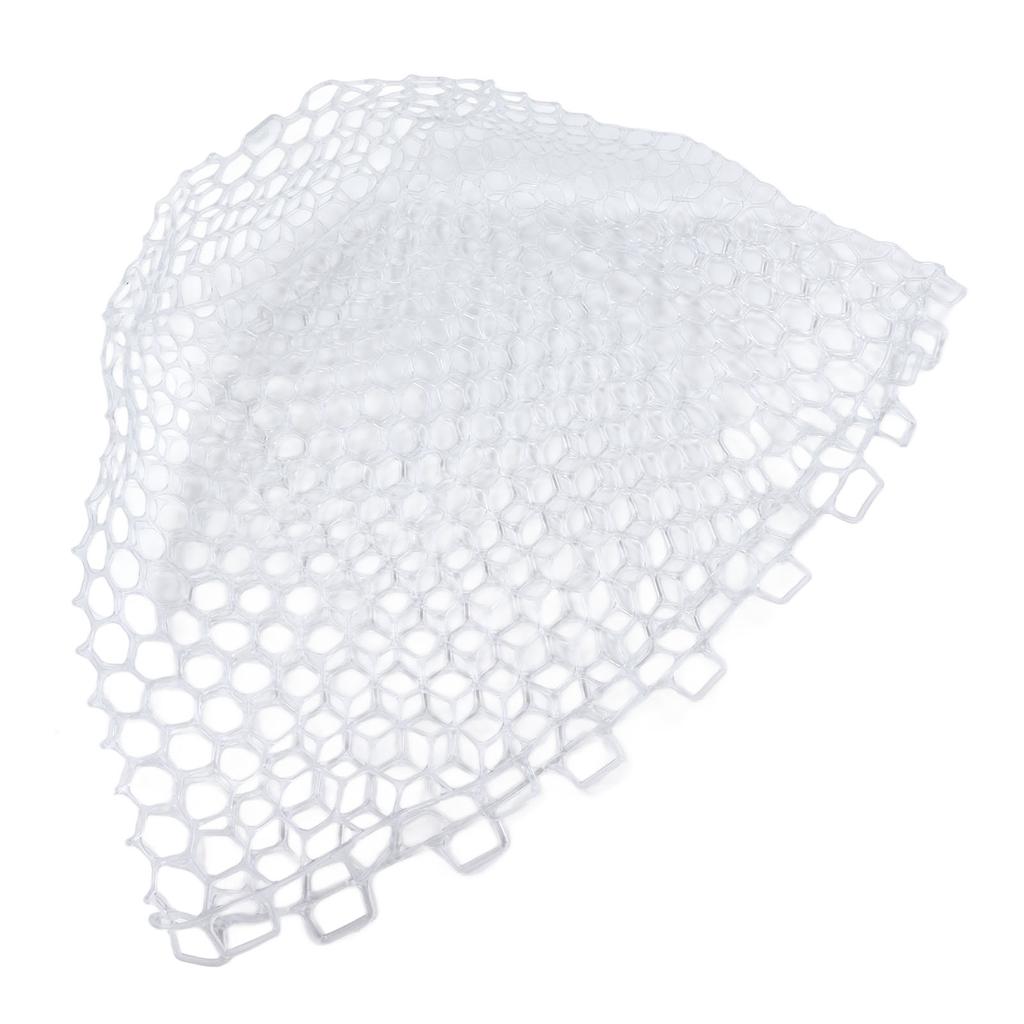 Fly Fishing Landing Net Clear White Soft Rubber Mesh for Trout Catch and Release for Fishman 32cm