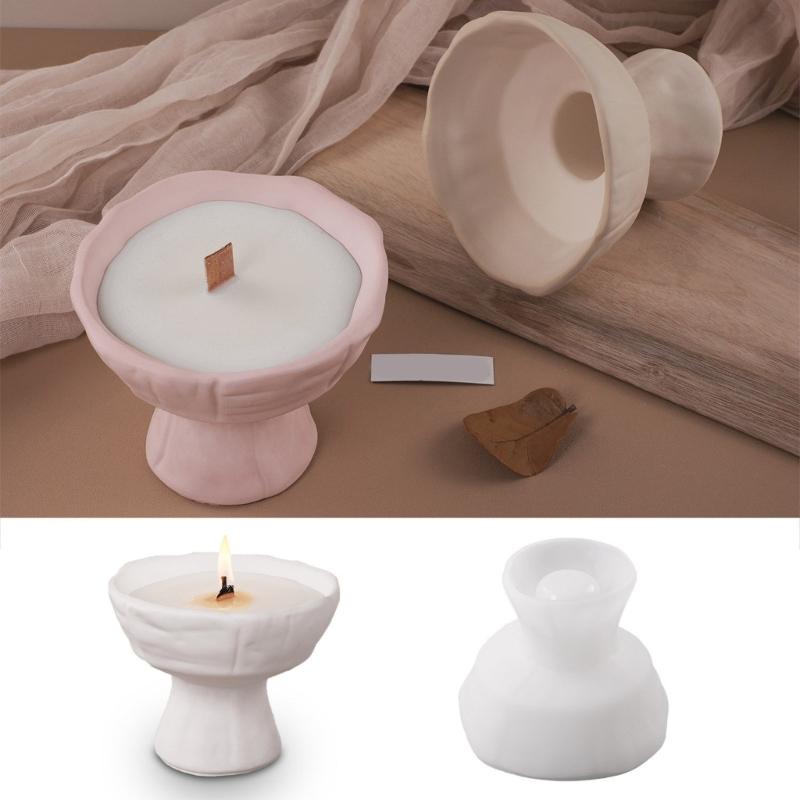 Flexible Sturdy Silicone Mould Fashion Accessory for Making Unique Goblet Shaped Candle and Home Decorations