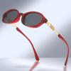 Retro Oval Small Frame Y2k Sunglasses For Women High-end Anti-uv Street Photography Sunglasses For Women 0