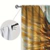 2pcs Angel Descends Printed Curtain for Home Decor-Rod Pocket Window Treatment for Bedroom,Office, Kitchen,Living Room,and Study