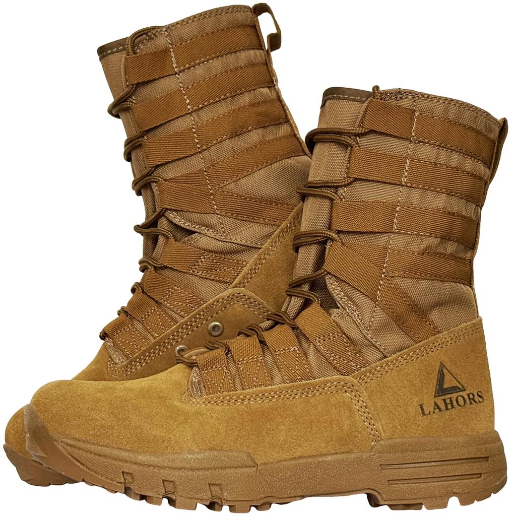 LAHORS® Lightweight Suede Leather Tactical Combat Boot Men Outdoor Hiking Desert Army Shoes Breathable Male Ankle Boots Man made