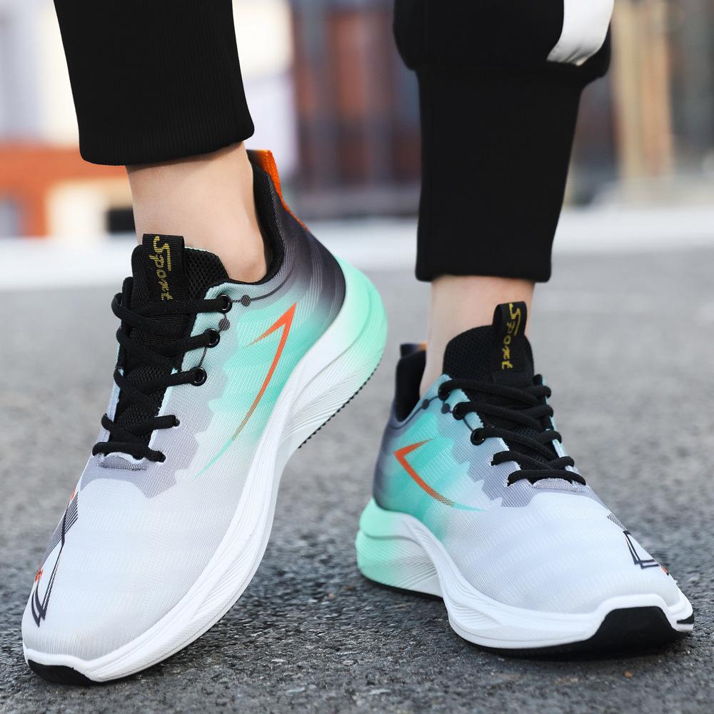 Atmungsaktive Mesh-Sportschuhe Herrenschuhe Freizeitschuhe Frühling neu stoßdämpfende weichsohlige rutschfeste Laufschuhe