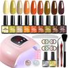 54W USB LED Nail Lamp, Smart Timer, No Blackening, UV Gel Nail Polish Curing Lamp, Fast Dry Light