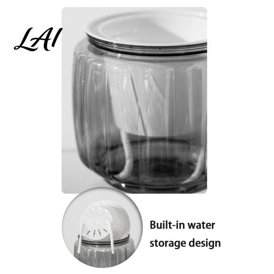 Durable Plant Pot Self Watering Pots for Indoor Plants Plastic Planter with Drainage Container Holes Small Flower Houseplants African Violets,
