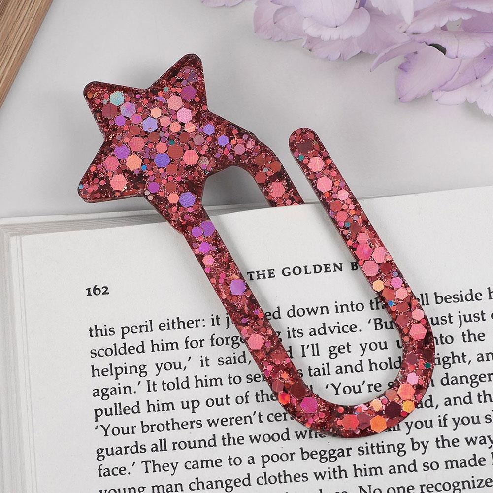 Paperclips Bookmarks Silicone Mold,Butterflies/Heart/Star Resin Mold,DIY Unique Resin Craft Kits For Beginners