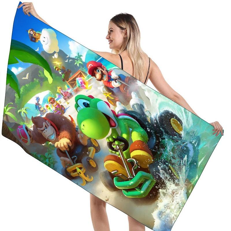 Children's Mario Beach Towel Super Soft And Absorbent!
