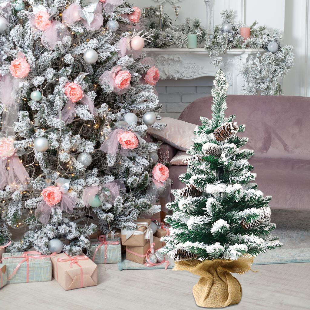 Pine Artificial Mini Tabletop Xmas Tree Lifelike Tabletop Xmas Tree Home Decoration