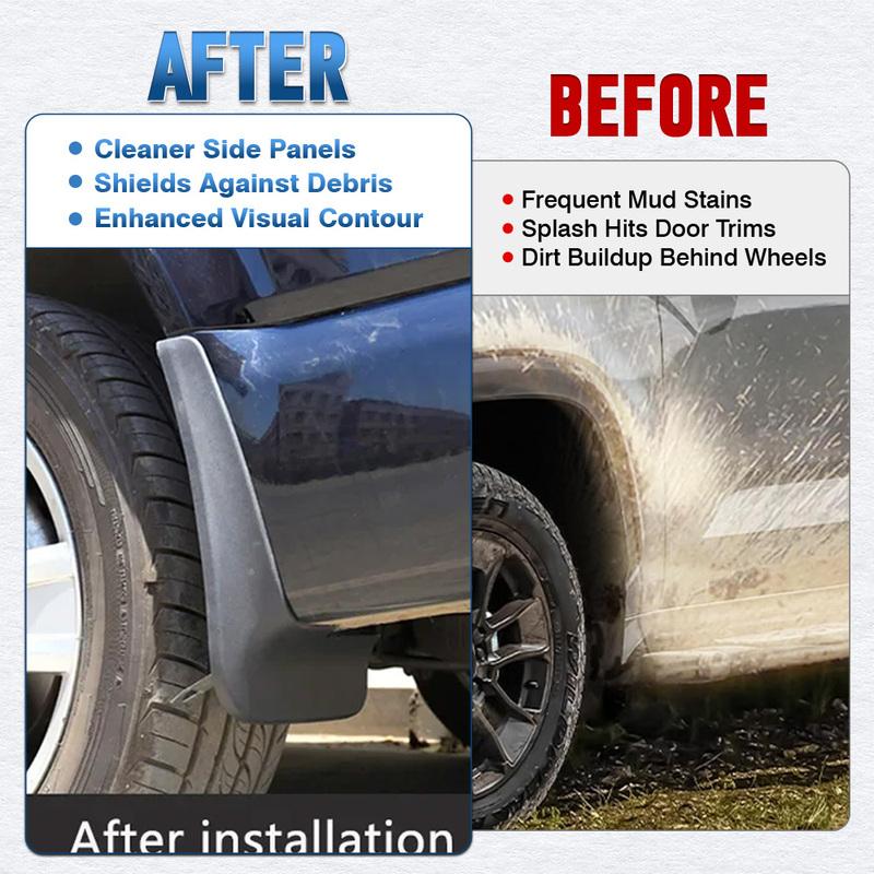 Mud Flaps Front Rear Mudguards for BYD Shark 6 2024-2026 Black Mud Guards Car Anti-Sand Guard Protector