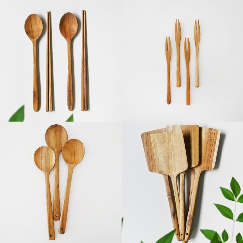 

Romwood Indiantique Wood Cutlery Set Cookware