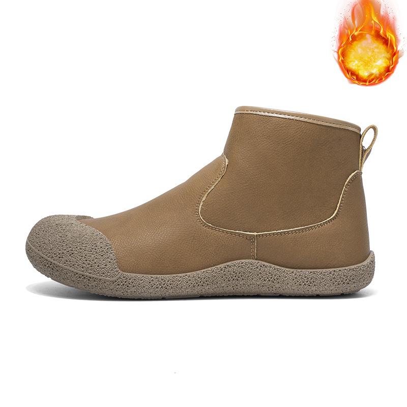 Martin boots new winter sports casual leather shoes outdoor velvet thickened warm high-top non-slip cotton shoes