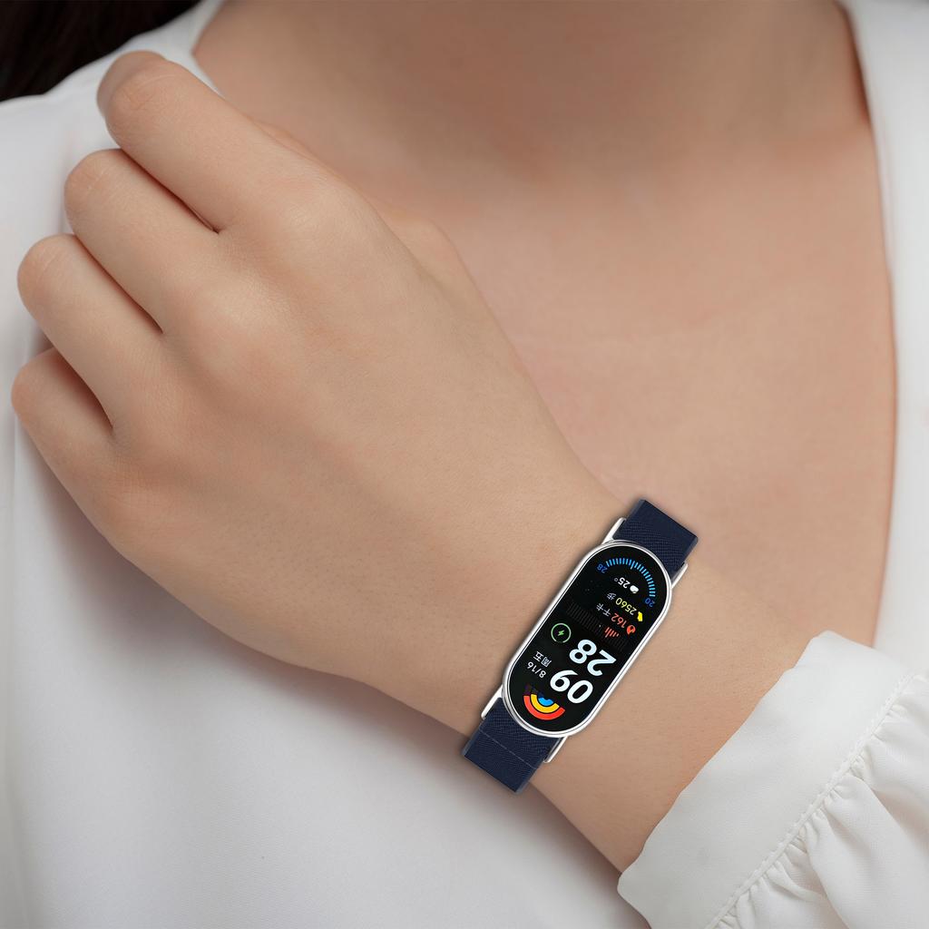 Hårband för Xiaomi Mi Band 9 8 Remtillbehör Elastisk Nylonögla Ersättning correa bracelet Miband9 Miband8 band