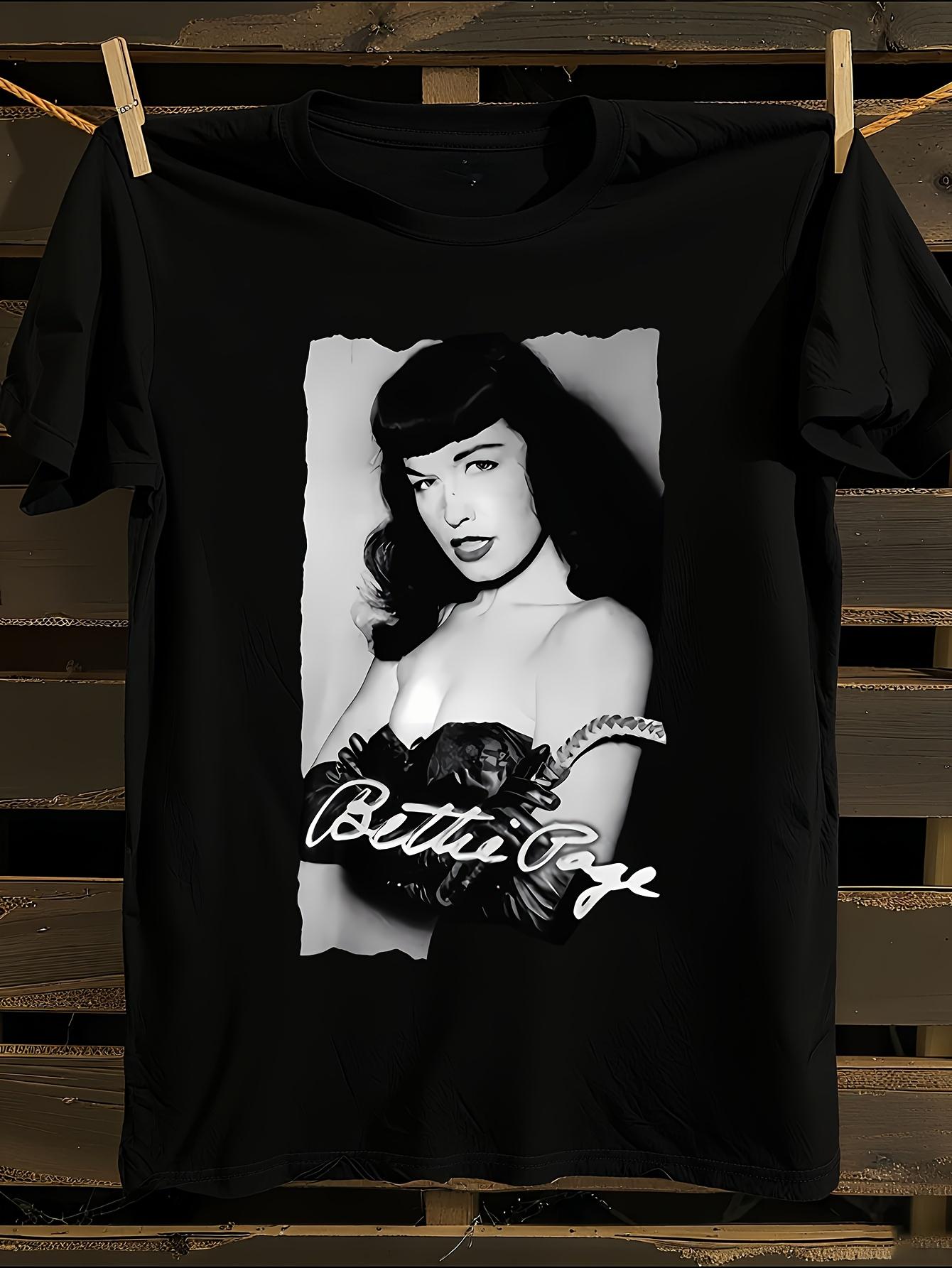 s Bettie Page Iconic Signature Portrait Tshirt S