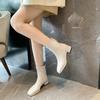 Slimming Short Plush Women Ankle Boots Autumn Winter Ladies Concise Thick Heel Short Botas Zapatos De Mujer